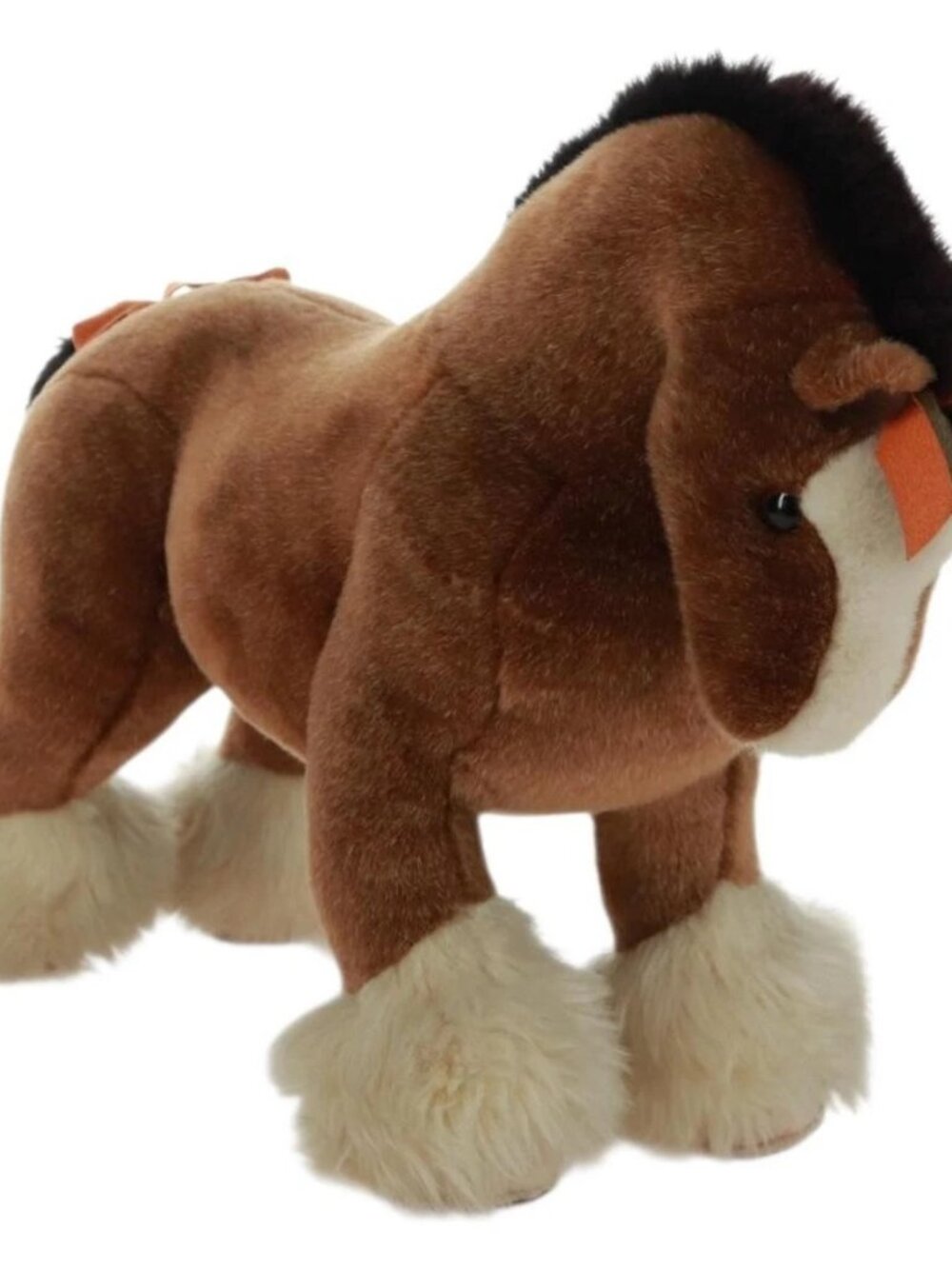 HERMES Horse Elmy PM Stuffed Polyester Brown Auth 171339M